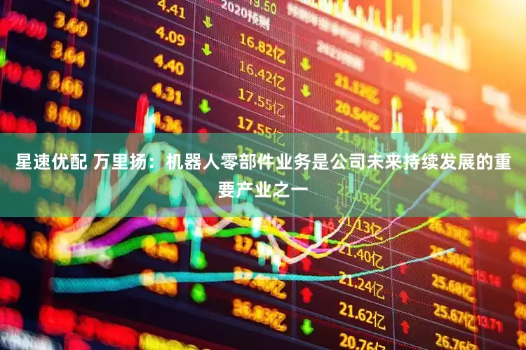 星速优配 万里扬：机器人零部件业务是公司未来持续发展的重要产业之一