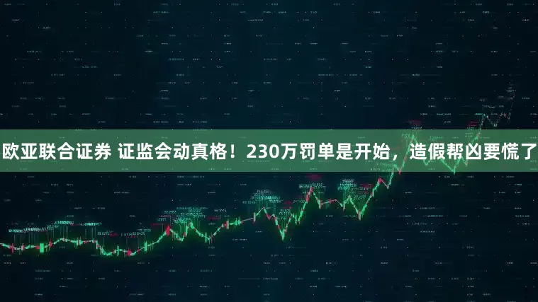 欧亚联合证券 证监会动真格！230万罚单是开始，造假帮凶要慌了